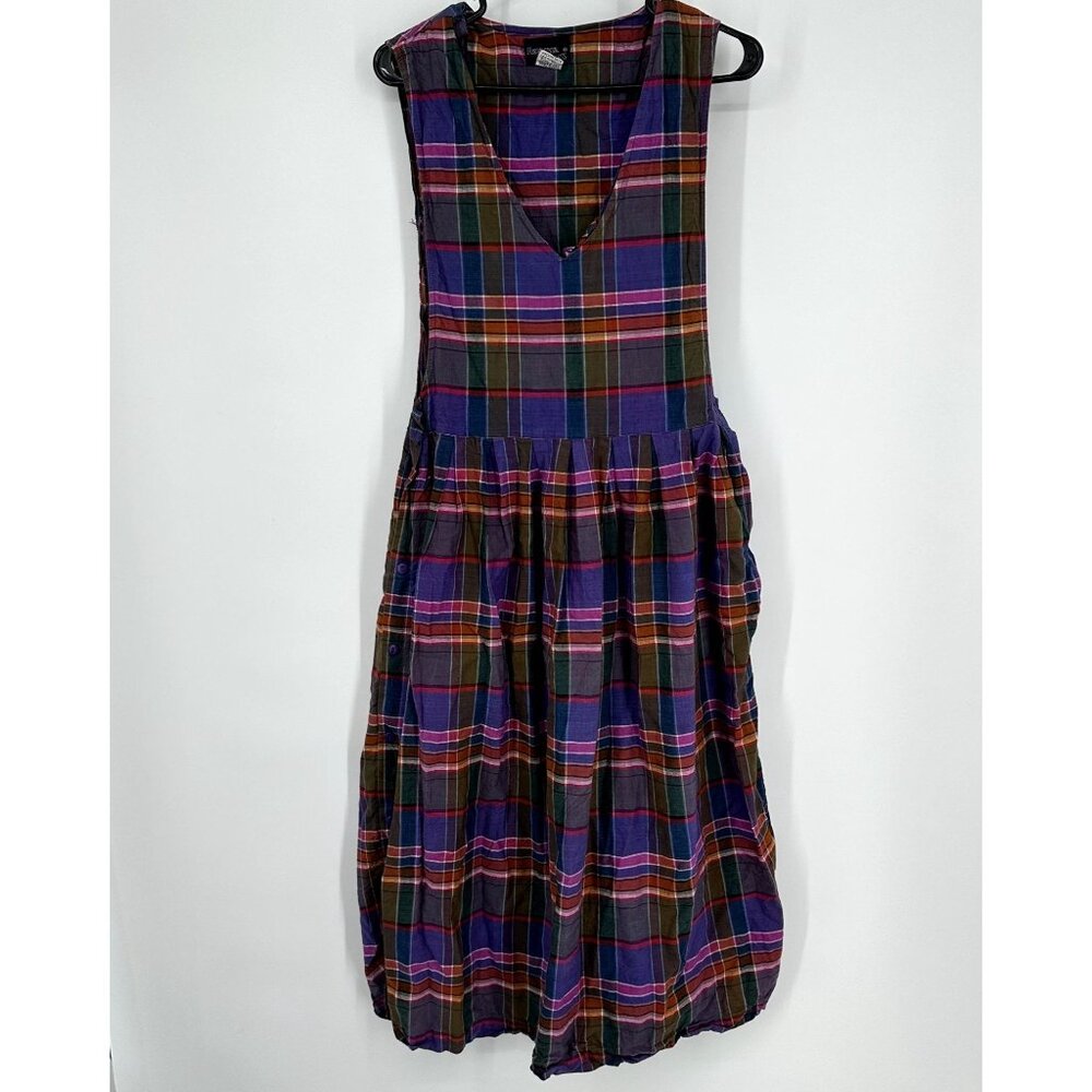 Fundamental Things Women's‎ Vintage Dress Size 14 Plaid Sleevless